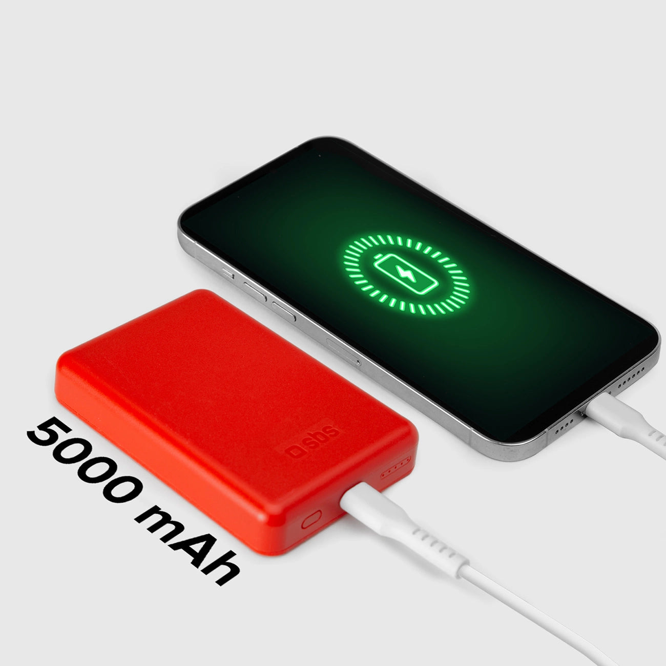 Powerbank SBS TEBB5000MAG1CR 5000 mAh compatible with MagSafe - red_6