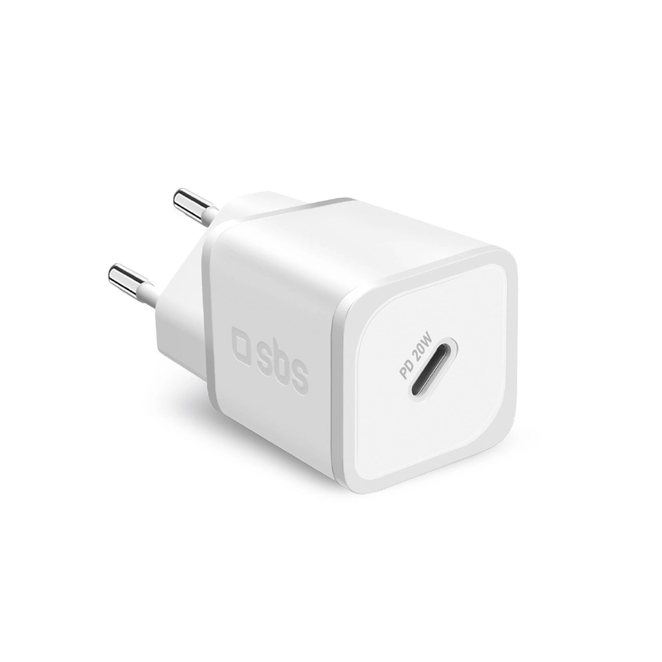 SBS TETRGAN1C20W 20W GaN Wall Charger with Power Delivery - White_0