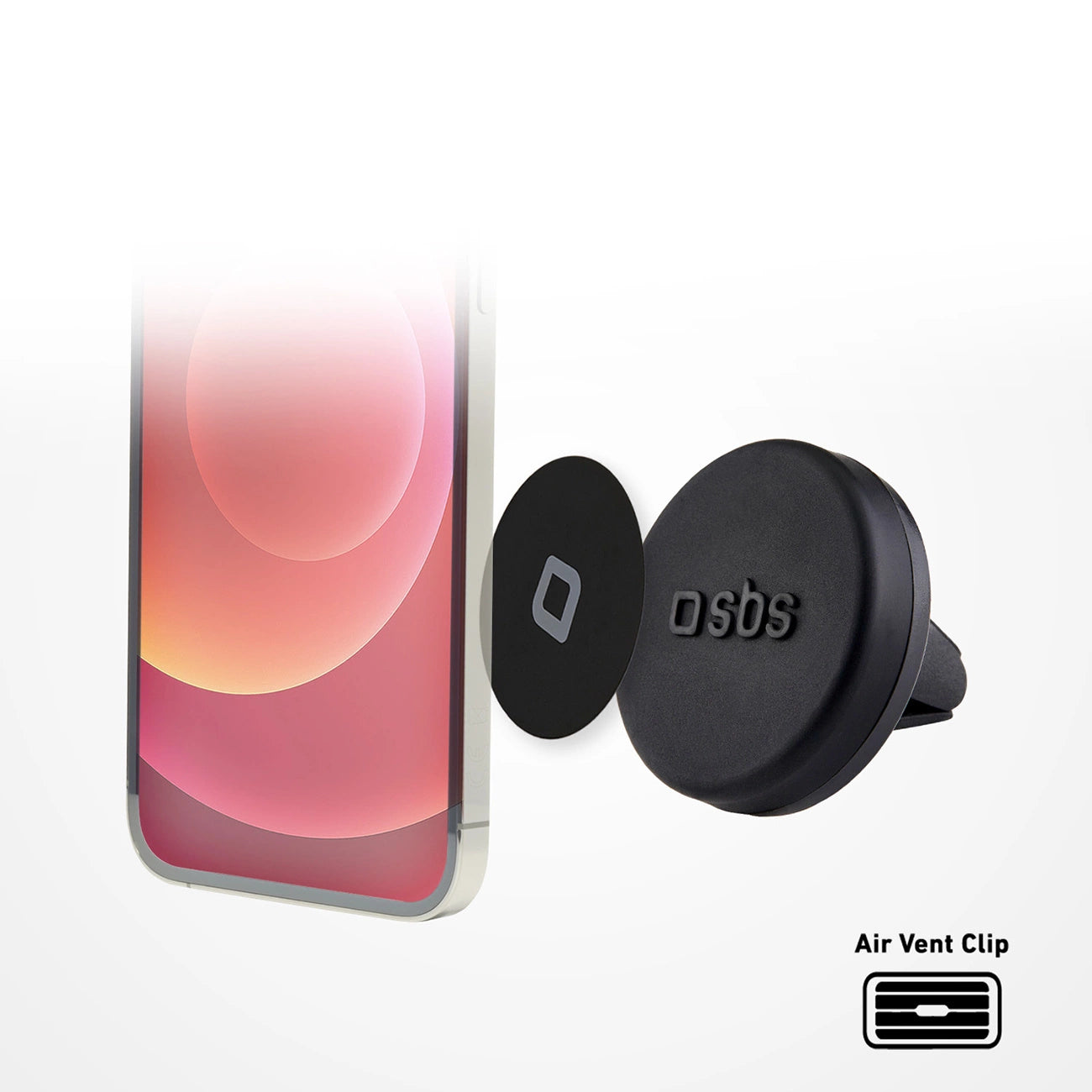 SBS TESUPPUNIVAIRMAG smartphone holder compatible with MagSafe, for air vent - black_5