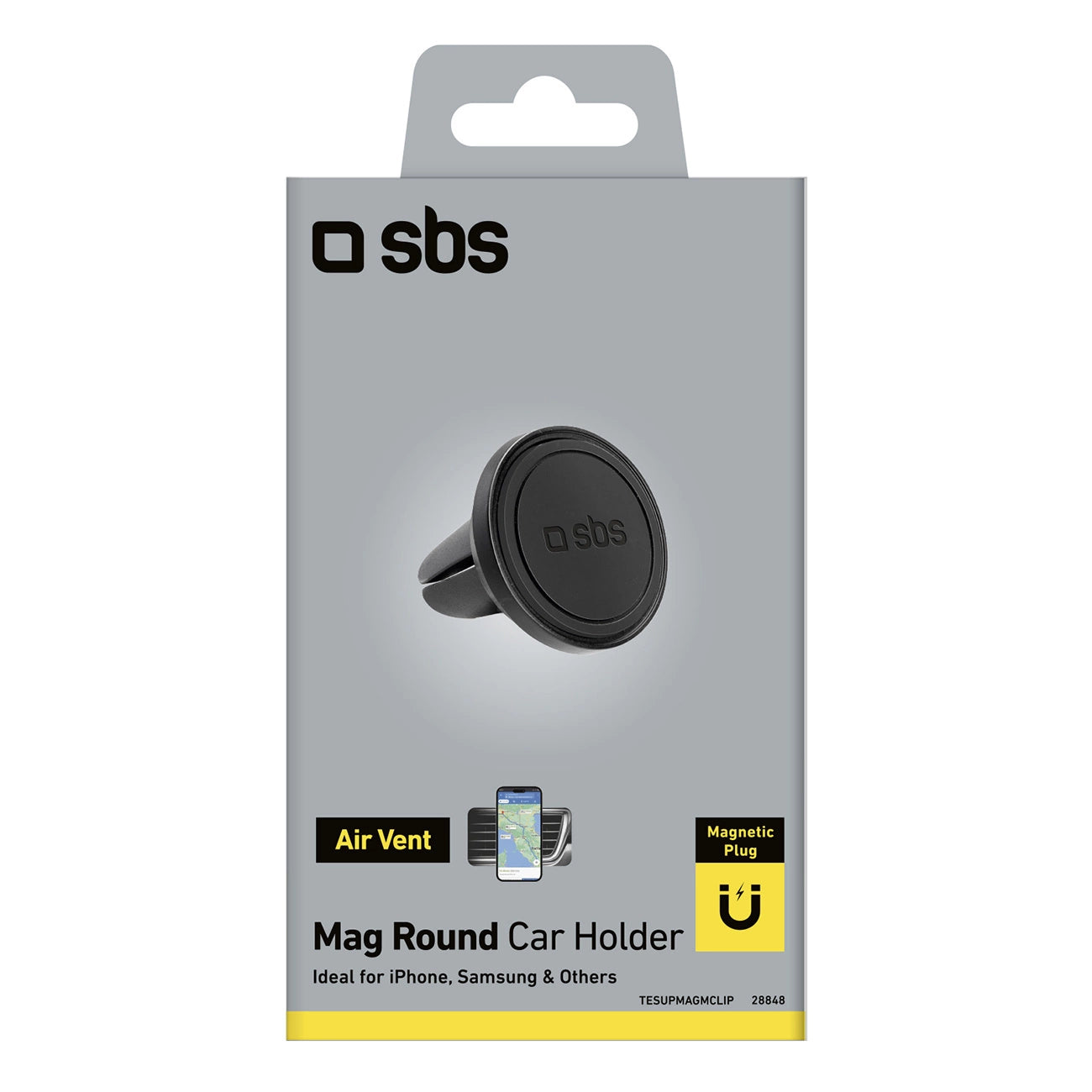 SBS TESUPMAGMCLIP MagSafe compatible smartphone holder for air vent - black_2