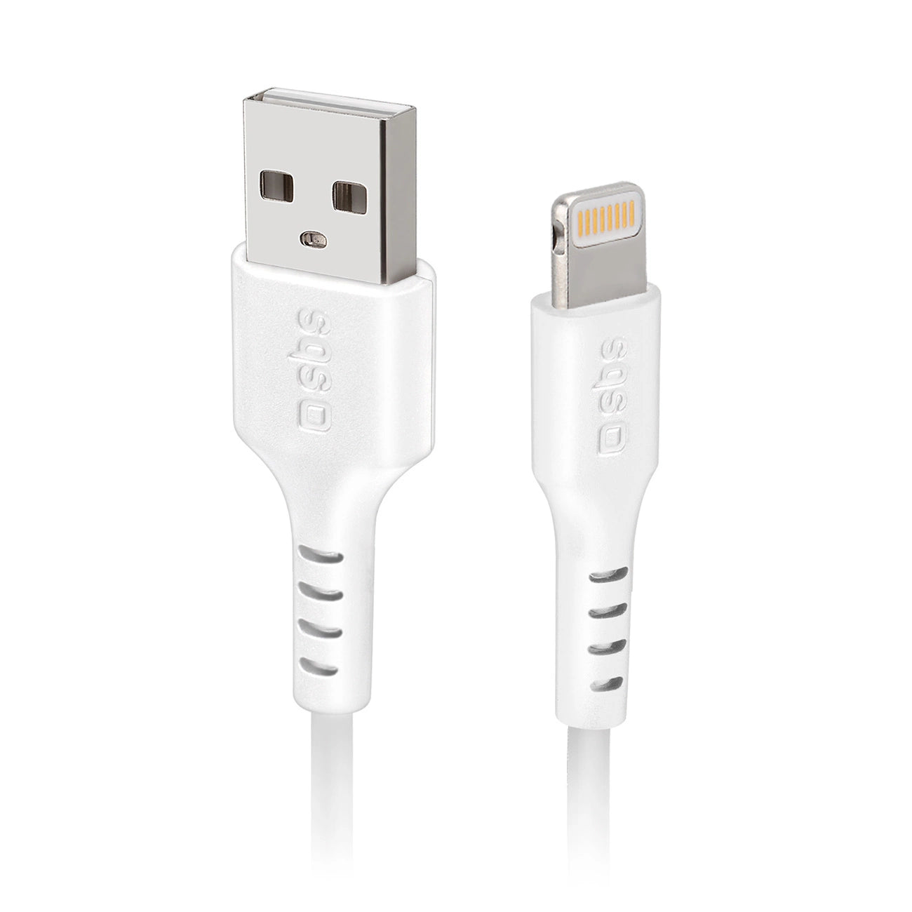 SBS TECABLEUSBIP589W USB-A - Lightning Cable - White_0