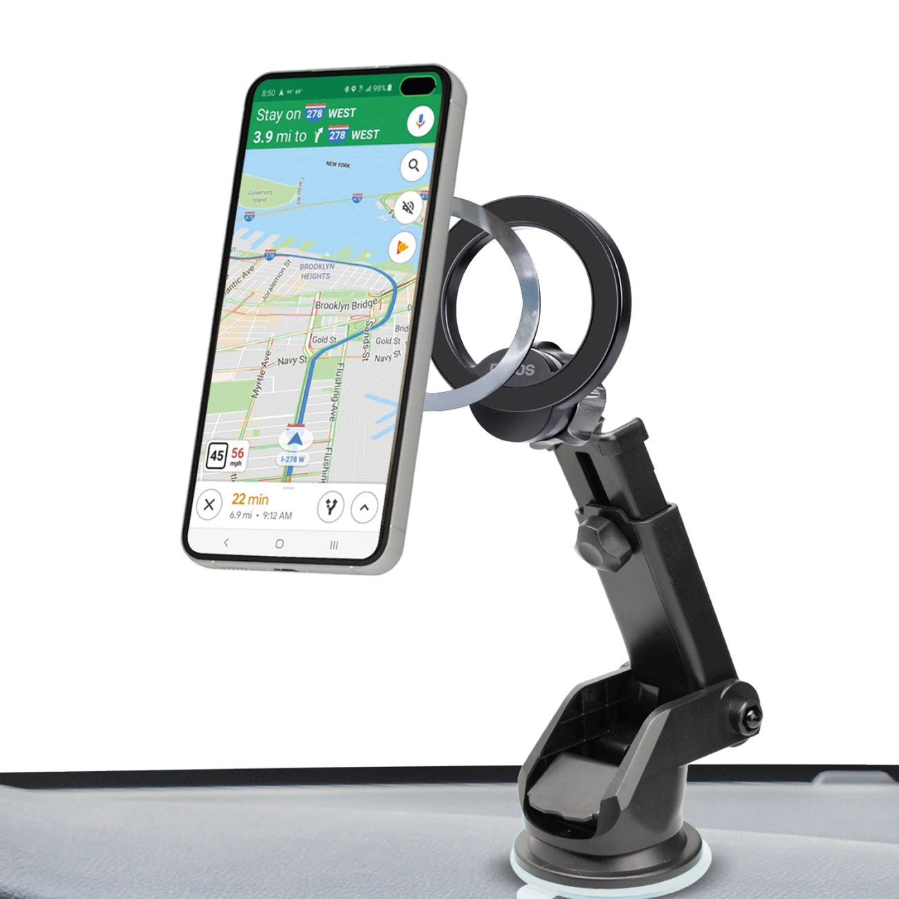SBS TESUPMAGRINGEXT Smartphone Holder for Dashboard and Windshield, MagSafe Compatible - Black_2