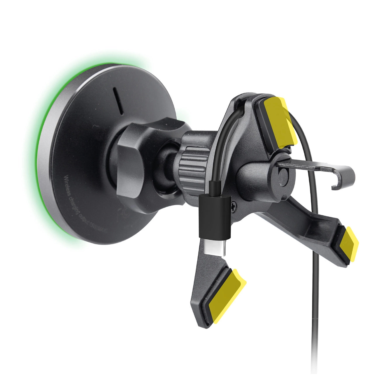 Smartphone holder with wireless charger SBS TESUPMAGWIR15W for air vent, compatible with MagSafe - black_1