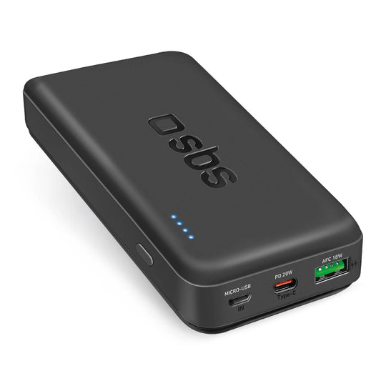 Powerbank SBS TTBB20000PD20K 20000 mAh 20W PD USB-C, USB-A, Micro-USB - black_0