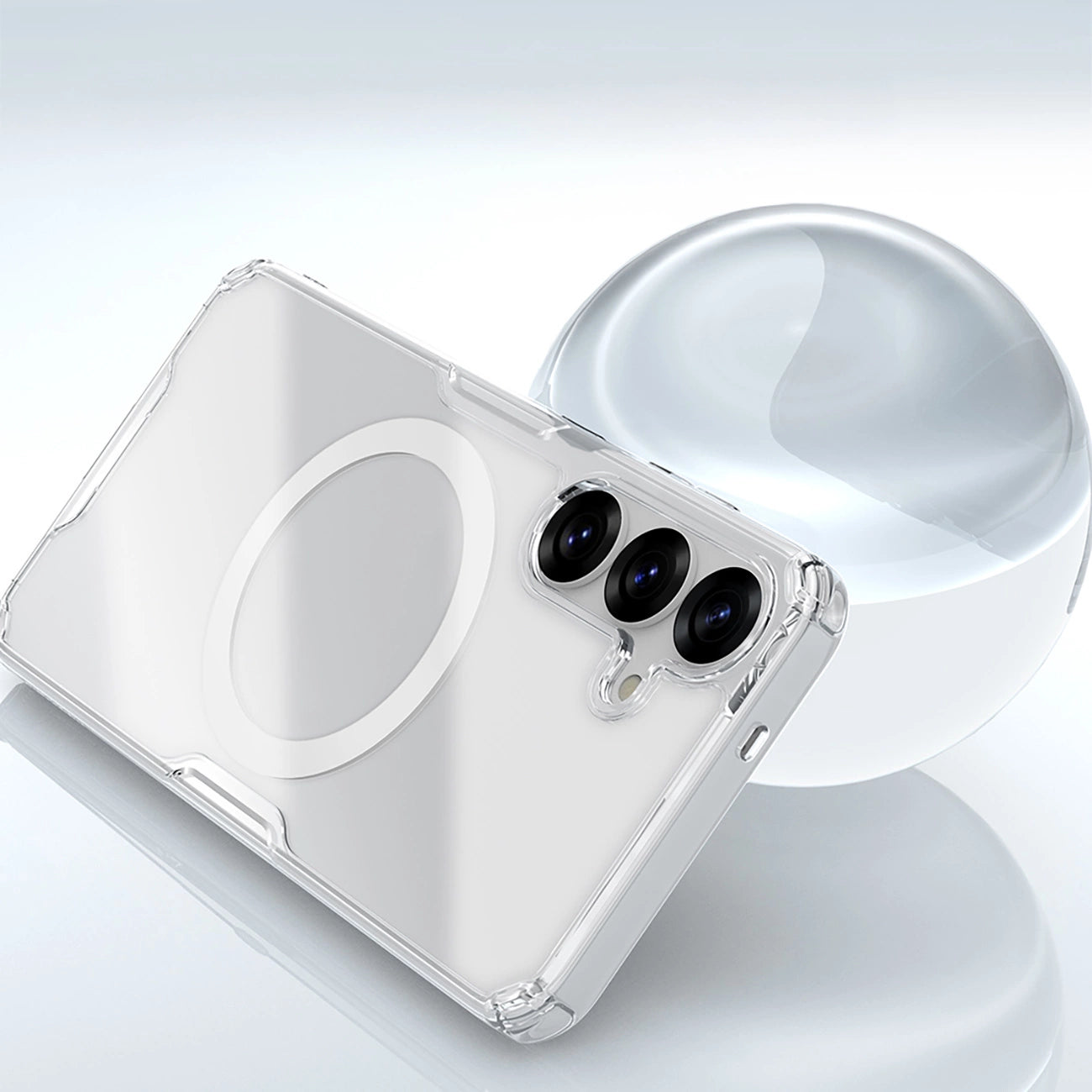 Nillkin Nature TPU Pro Magnetic Case with MagSafe for Samsung S25 - White_6