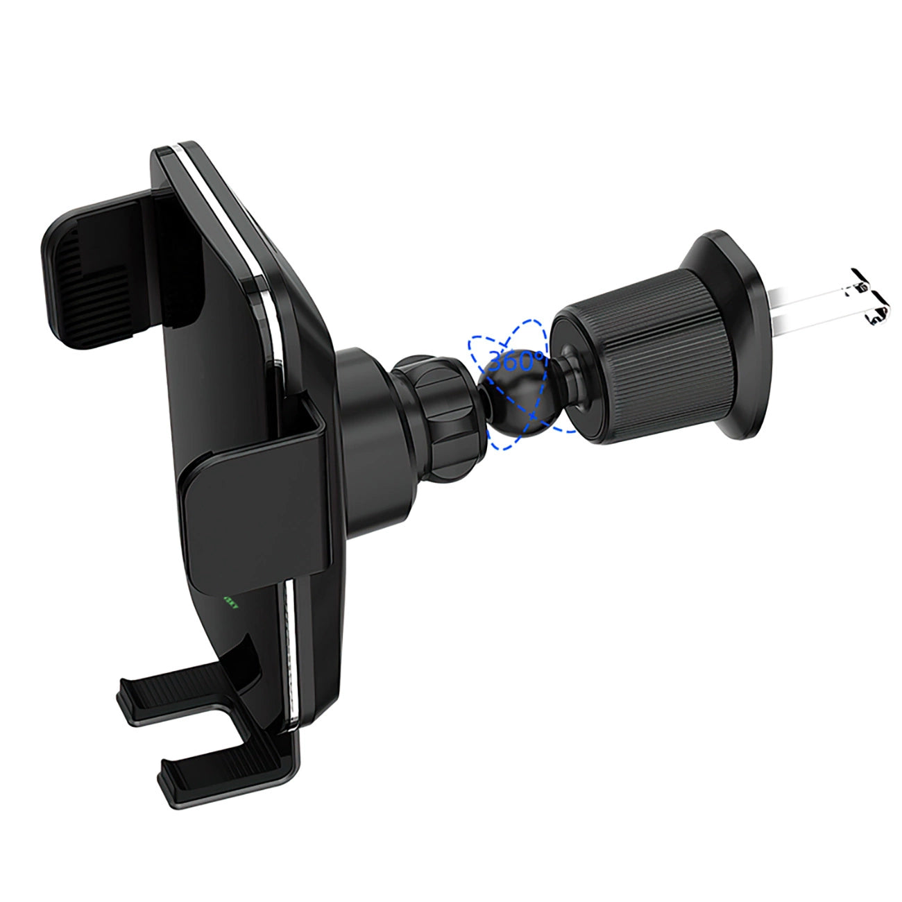 Wozinsky WEDZ-3Y8S clamp car holder with 15W inductive charger for phone on the air vent - black_3