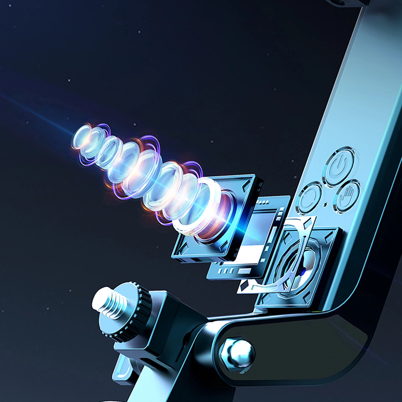 Wozinsky WST-360YS Selfie Stick with Tripod Function with 360° AI Auto Face Tracking Gesture Control - Black_8