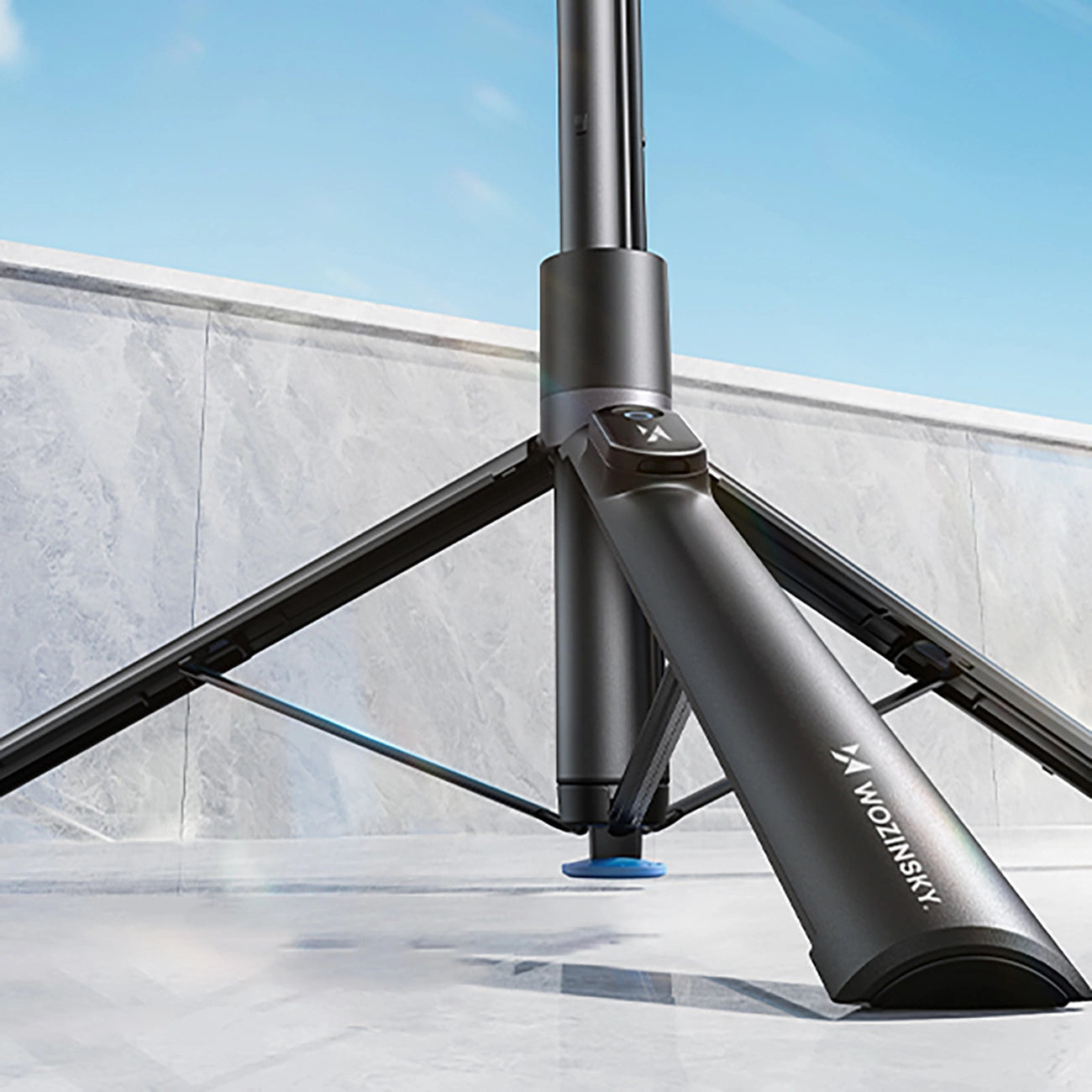 Selfie stick Wozinsky WRZP1 with automatically extendable legs, tripod function, 1.7m - black_13