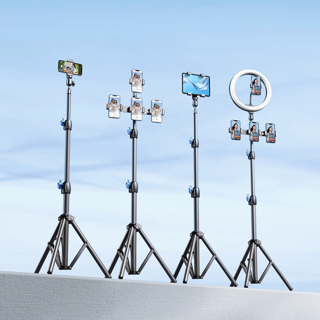 Wozinsky WRLD-00Y1S tripod tripod durable carbon steel tripod 1.7m matte - black_13