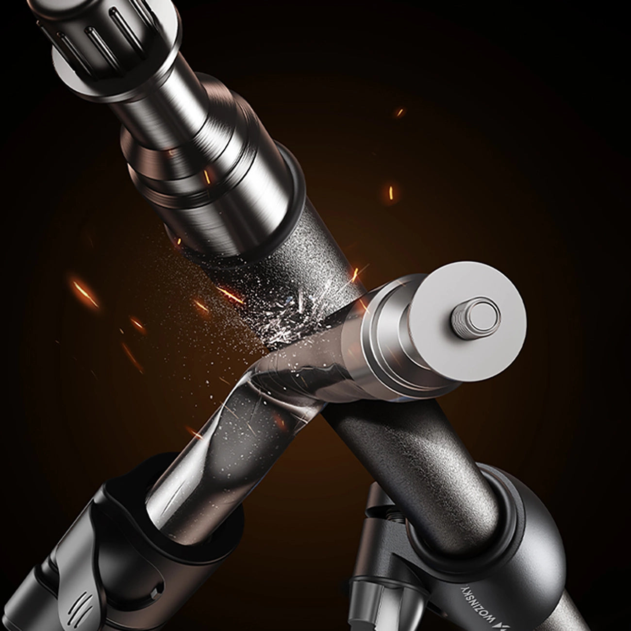 Wozinsky WRLD-00Y1S tripod tripod durable carbon steel tripod 1.7m matte - black_2