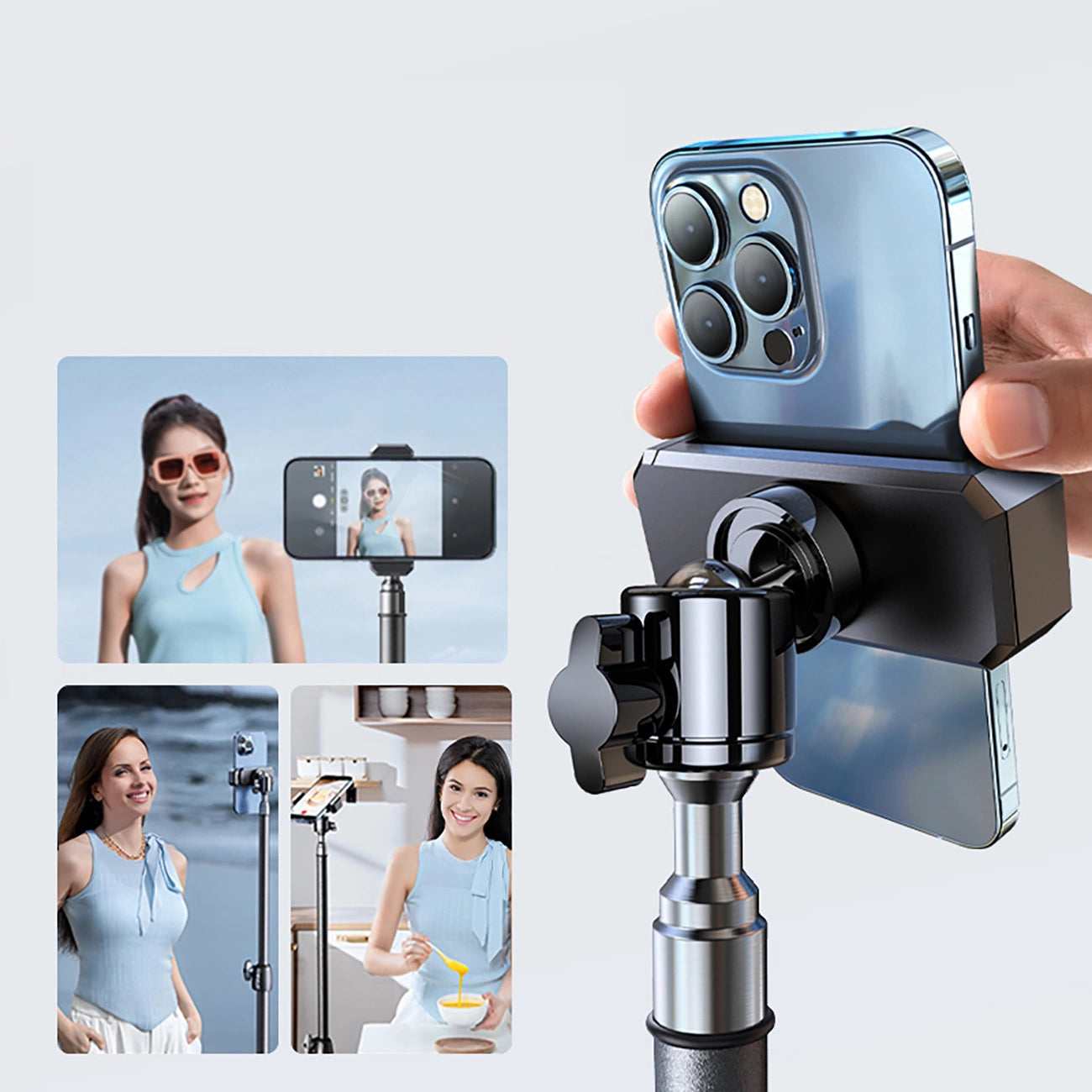 Wozinsky WRLD-00Y1S tripod tripod durable carbon steel tripod 1.7m matte - black_3