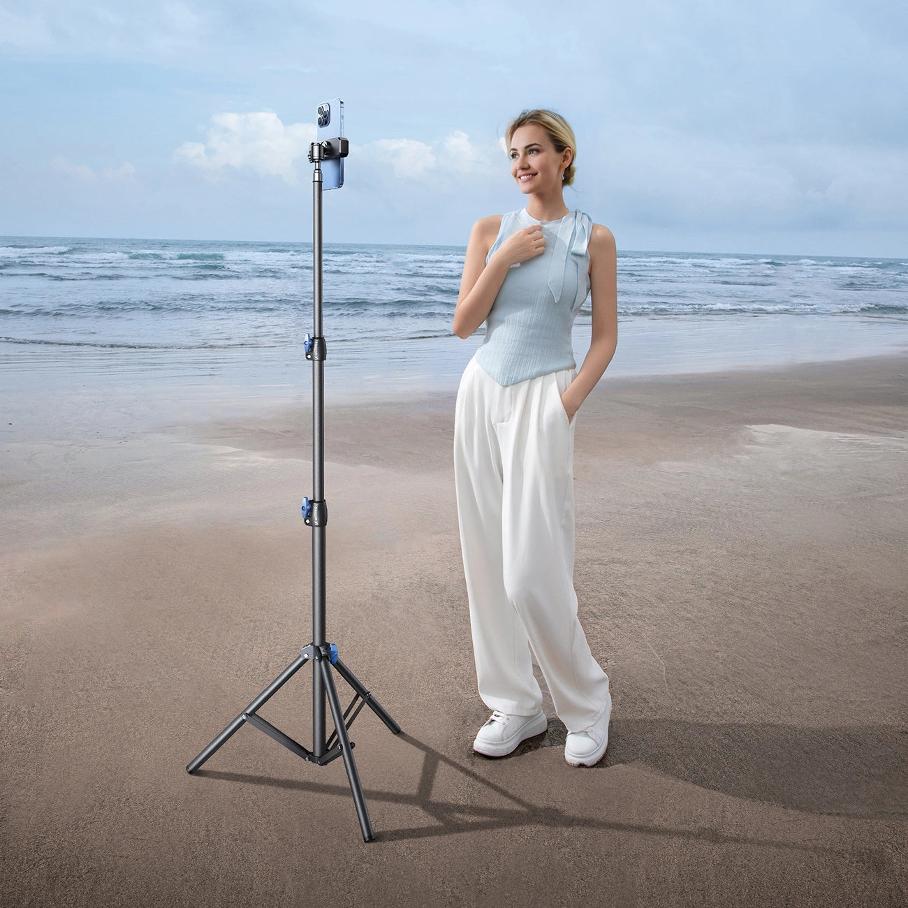 Wozinsky WRLD-00Y1S tripod tripod durable carbon steel tripod 1.7m matte - black_6