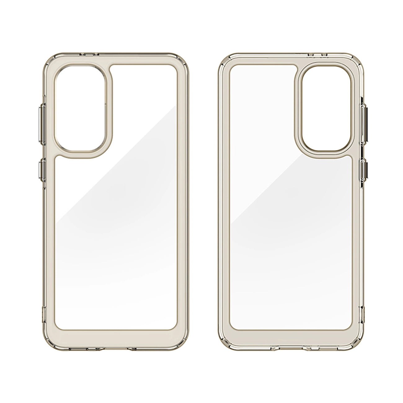 Outer Space Case for Samsung Galaxy A36 Cover with Flexible Frame - Semi-Transparent, Black_1