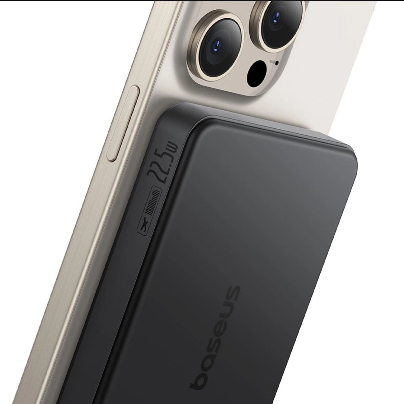Baseus Airpow II 10000mAh Qi2 Power Bank with MagSafe 22.5W with Baseus Simple Series USB-C Cable - USB-C 20V/3A (30cm) - Black_3