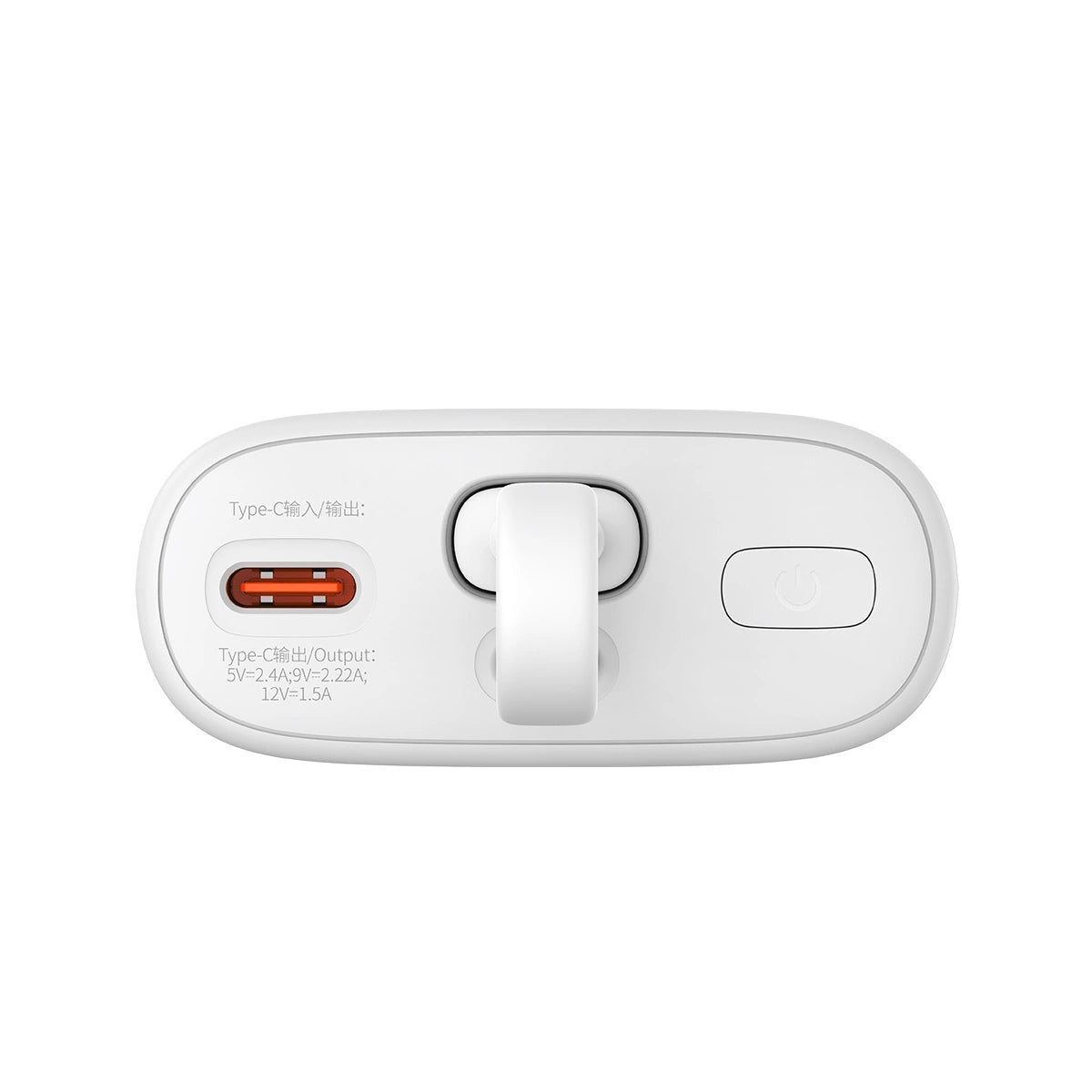Baseus Popsicle 5200mAh 20W Powerbank with Built-in Lightning Cable (+ White Baseus Simple USB-C - USB-C 60W/20V/3A/30cm Cable) - White-Green_6