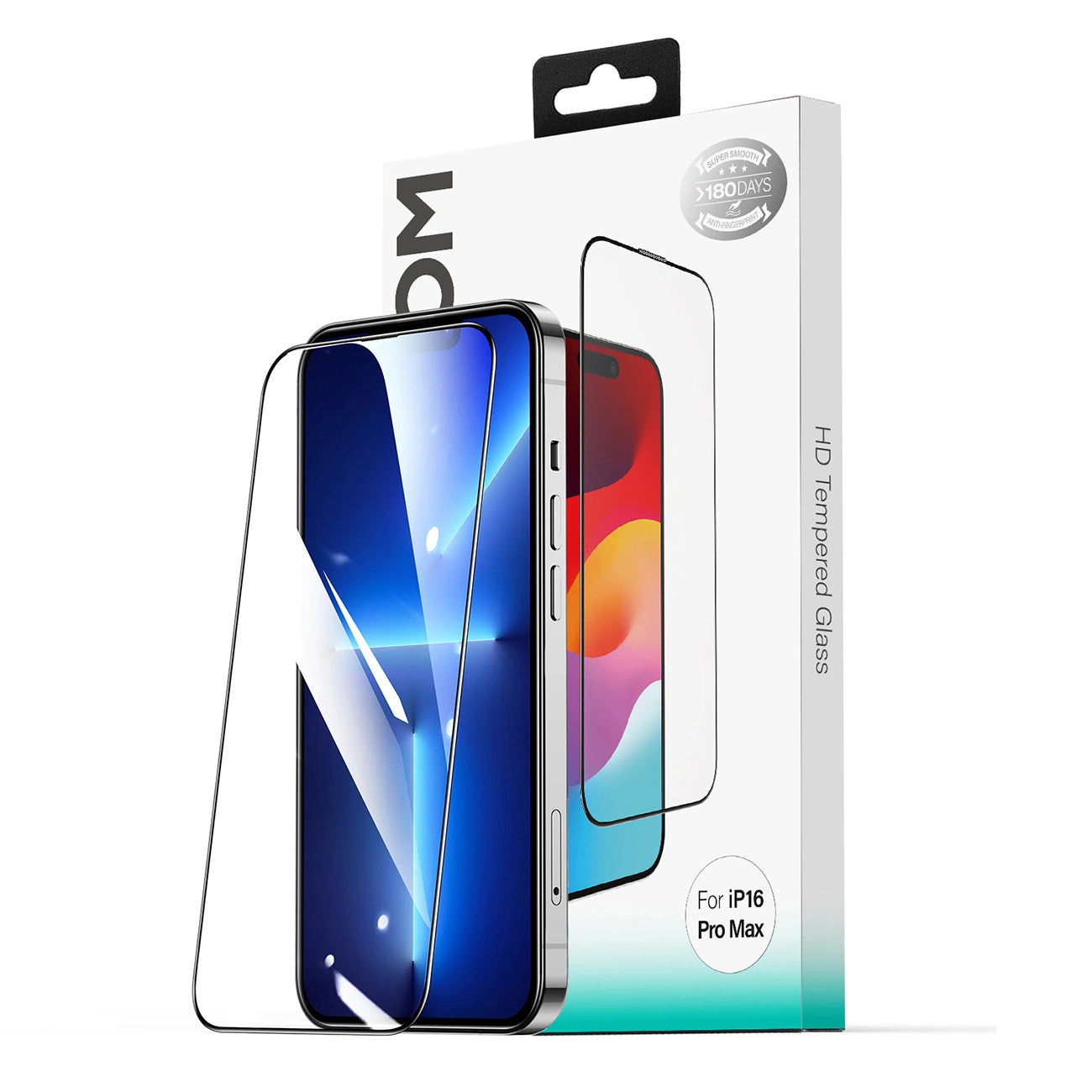Joyroom JR-MLG0277 2.5D HD Dustproof Tempered Glass with Black Frame for iPhone 16 Pro_1