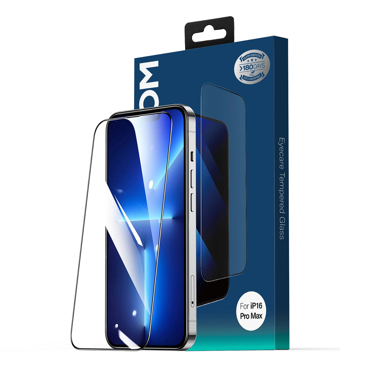Joyroom JR-MLG0284 2.5D Anti-Blue Light + Dustproof Tempered Glass with Black Frame for iPhone 15/16_1