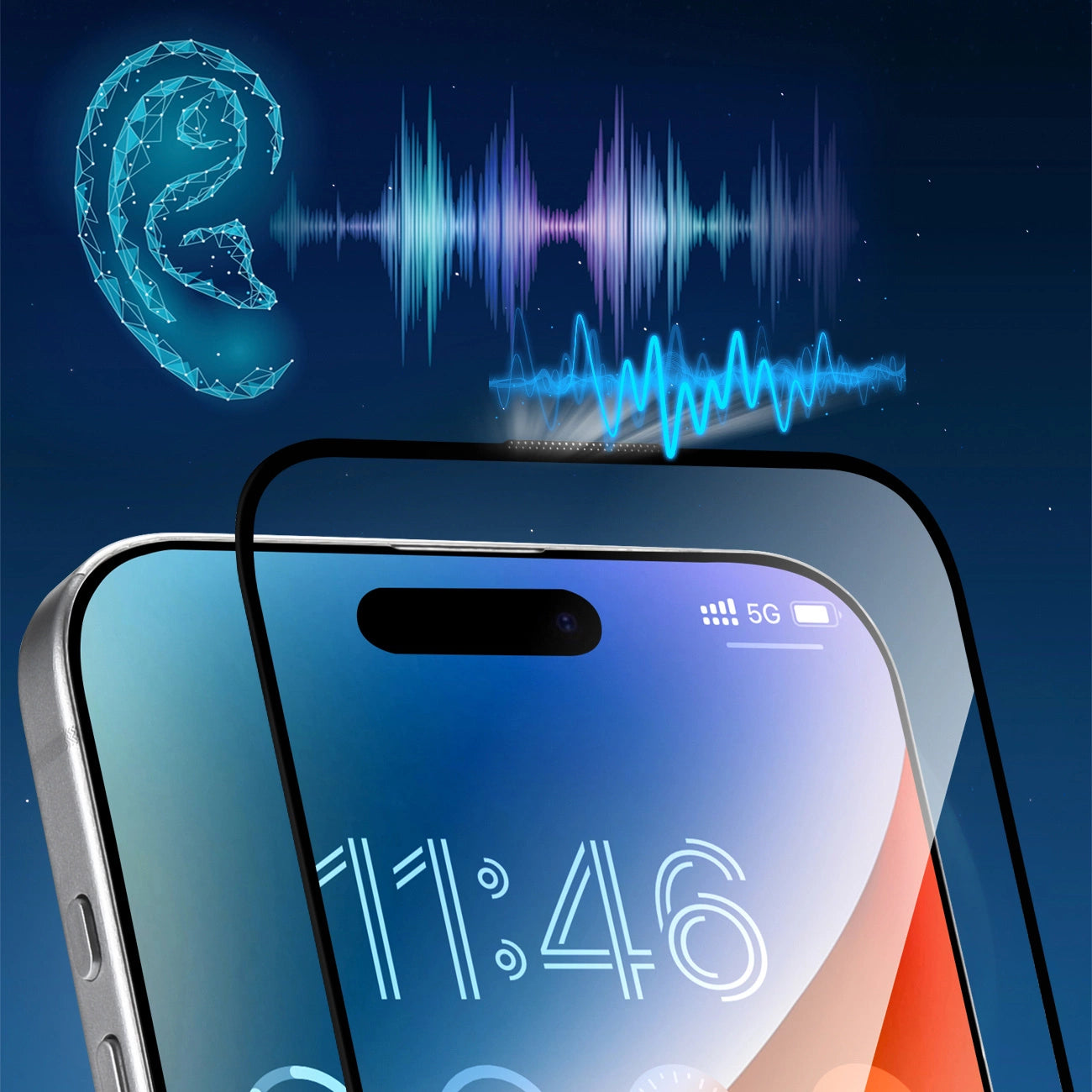 Joyroom JR-MAR0316 anti-reflective tempered glass for iPhone 16 Pro_7