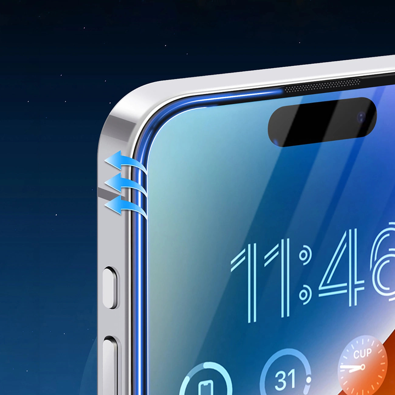 Joyroom JR-MAR0316 anti-reflective tempered glass for iPhone 16 Pro_8