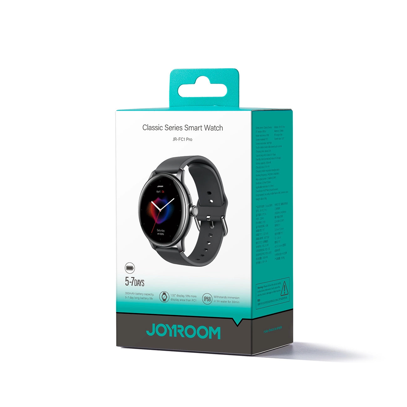 Joyroom Classis Series JR-FC1 Smartwatch with Call Answering Function / IP68 Protection - Dark Gray_5