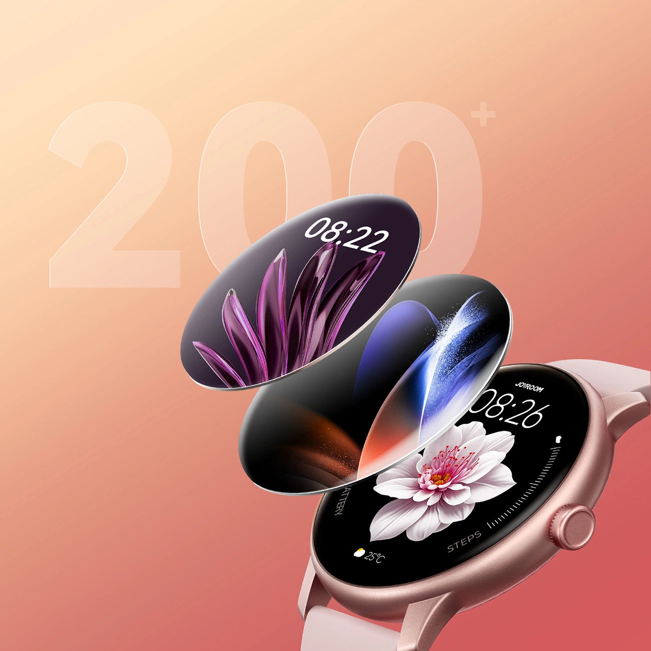 Joyroom Classis Series JR-FC1 Smartwatch with Call Answering Function / IP68 Protection - Pink_8