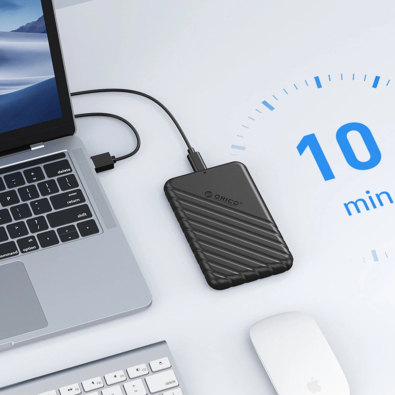 Orico 25PW1-U3 2.5" HDD/SSD USB3.0 Micro-B 5Gb/s Disk Cartridge - Black_2