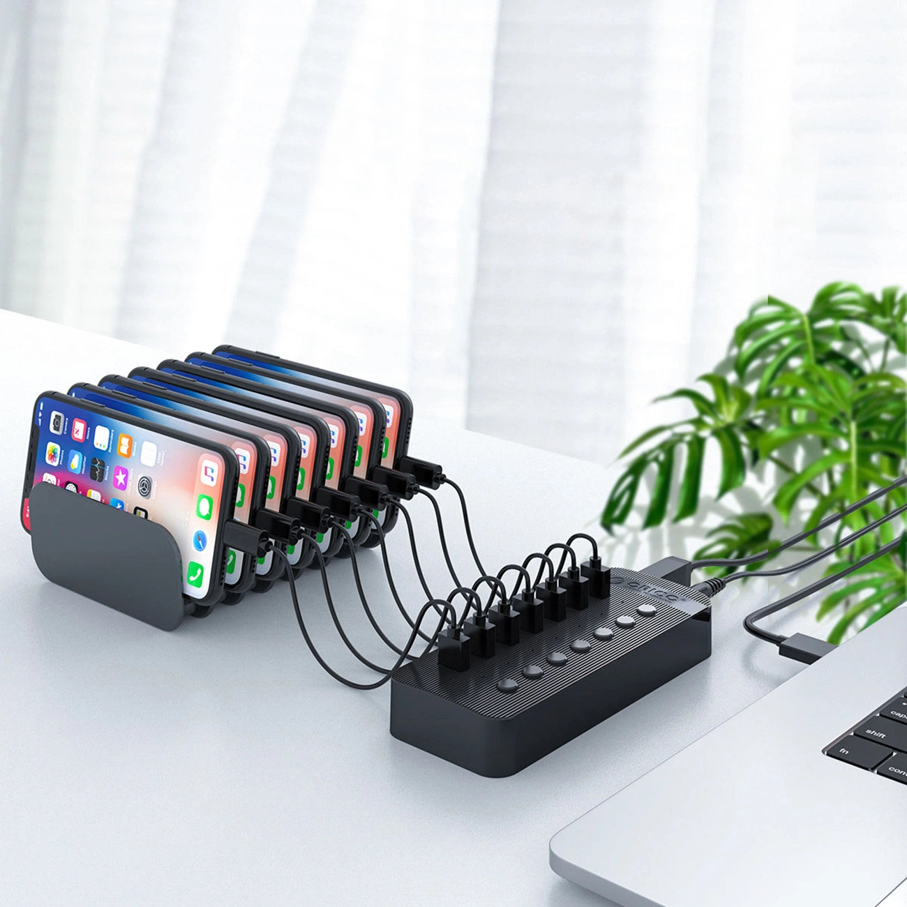 Orico CT2U3-16AB 16x USB-A 3.0 Hub with Switches - Black_3