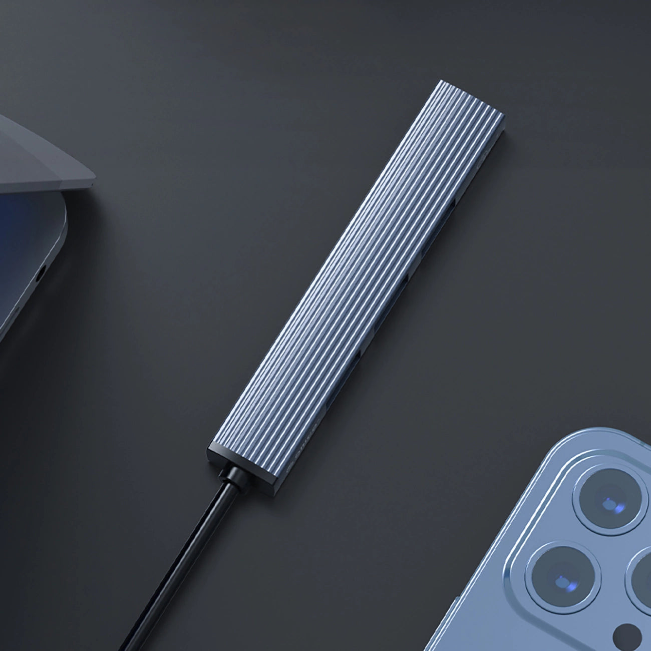 Orico AH-A13 USB-A Hub Docking Station 1x USB-A 3.0 + 3x USB-A 2.0 - Gray_6