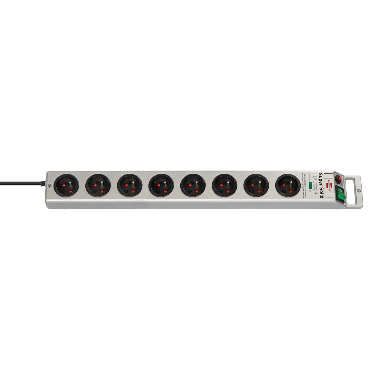 Brennenstuhl Super-Solid surge protector strip 8 sockets 2.5m 13.500A - silver_3