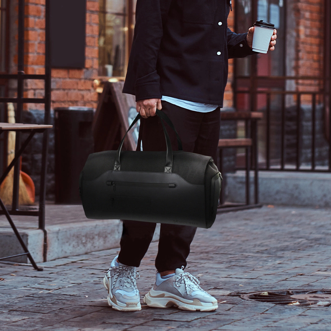 Wozinsky Premium Suit Travel Bag with Wet Pocket (45L) - Black_9