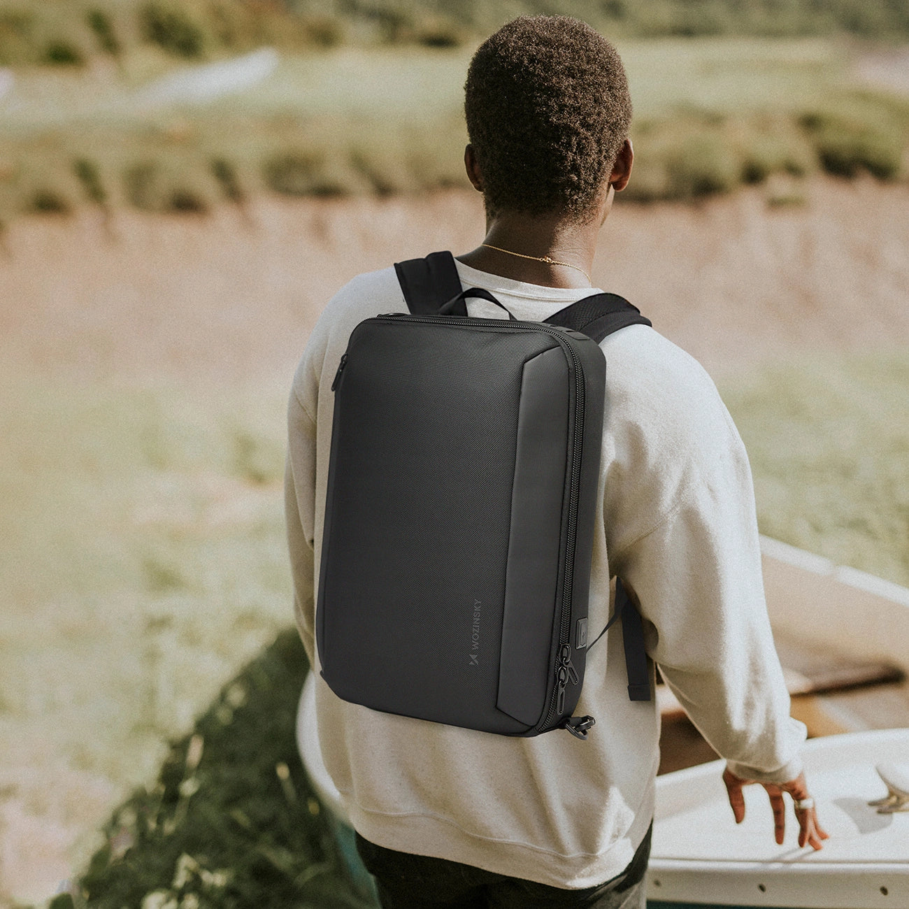 Wozinsky Premium 15.6'' Laptop Backpack/Bag with Strap - Black_10