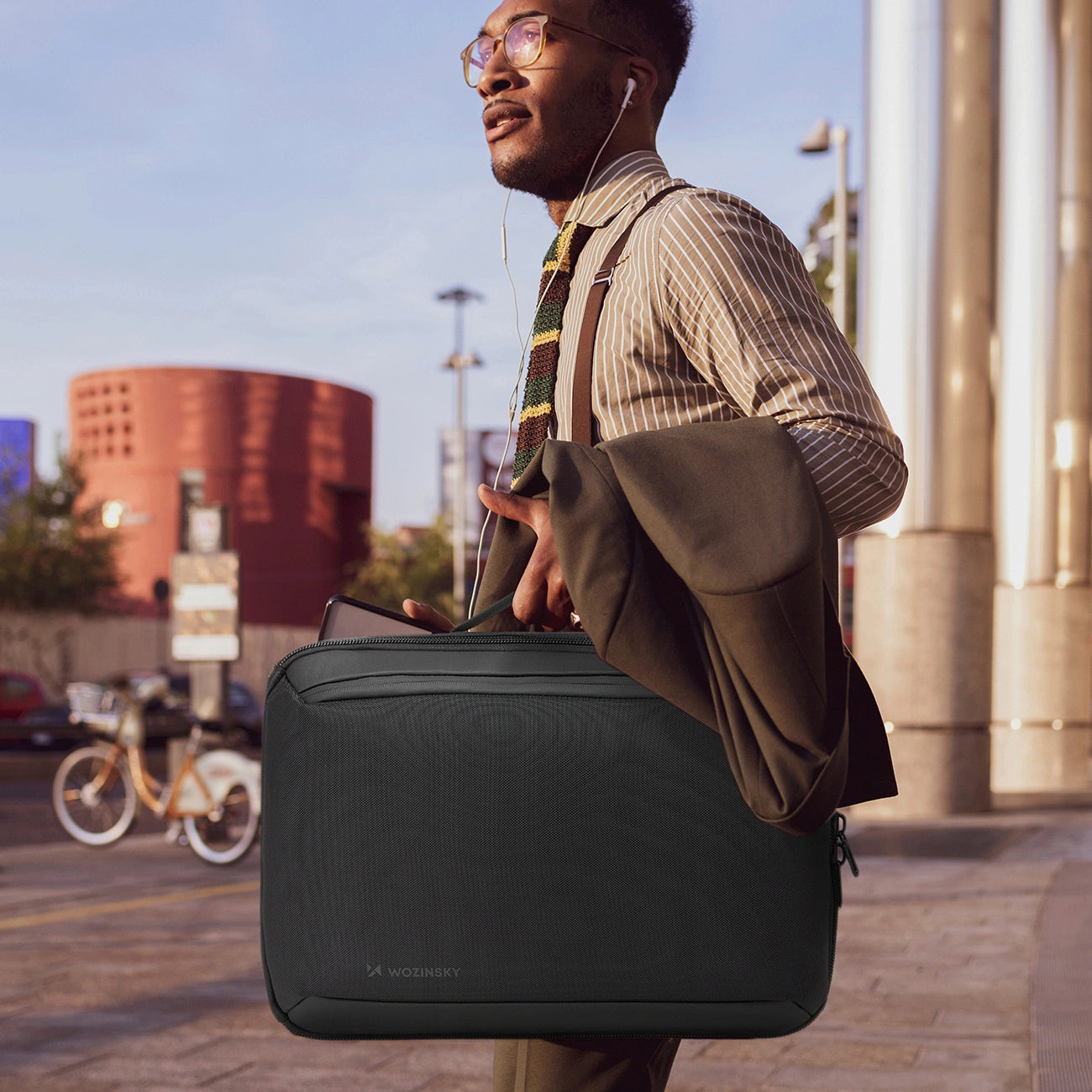 Wozinsky Premium 15.6'' Laptop Backpack/Bag with Strap - Black_9