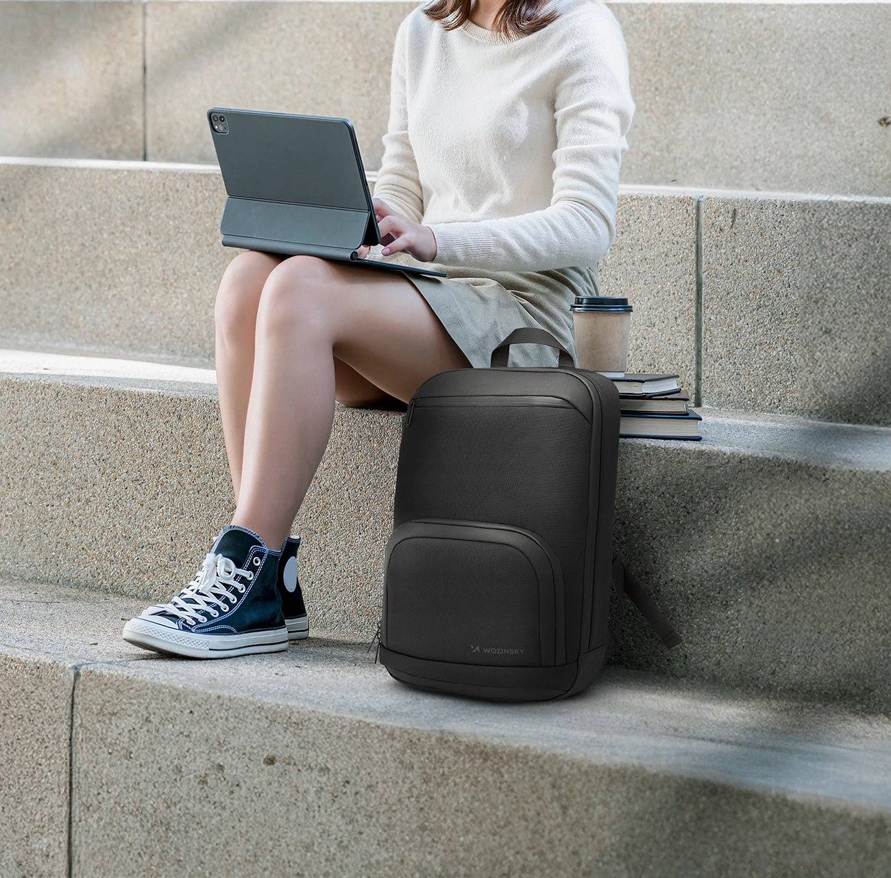 Wozinsky Premium Waterproof Laptop Backpack - Black_8