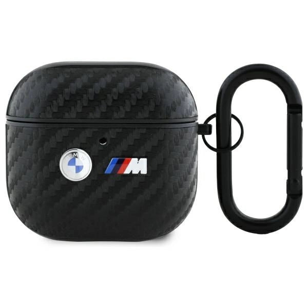 Etui BMW Carbon Double Metal Logo na AirPods 4 - czarne_0