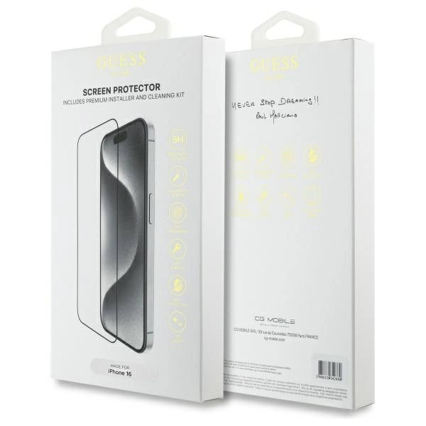 Szkło hartowane Guess Screen Protector 2.5D Outline na iPhone 16_1