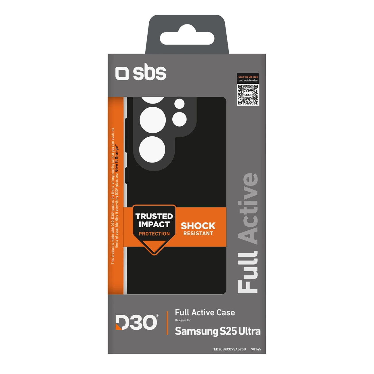 SBS D3O Case for Samsung Galaxy S25 Ultra - Black_1