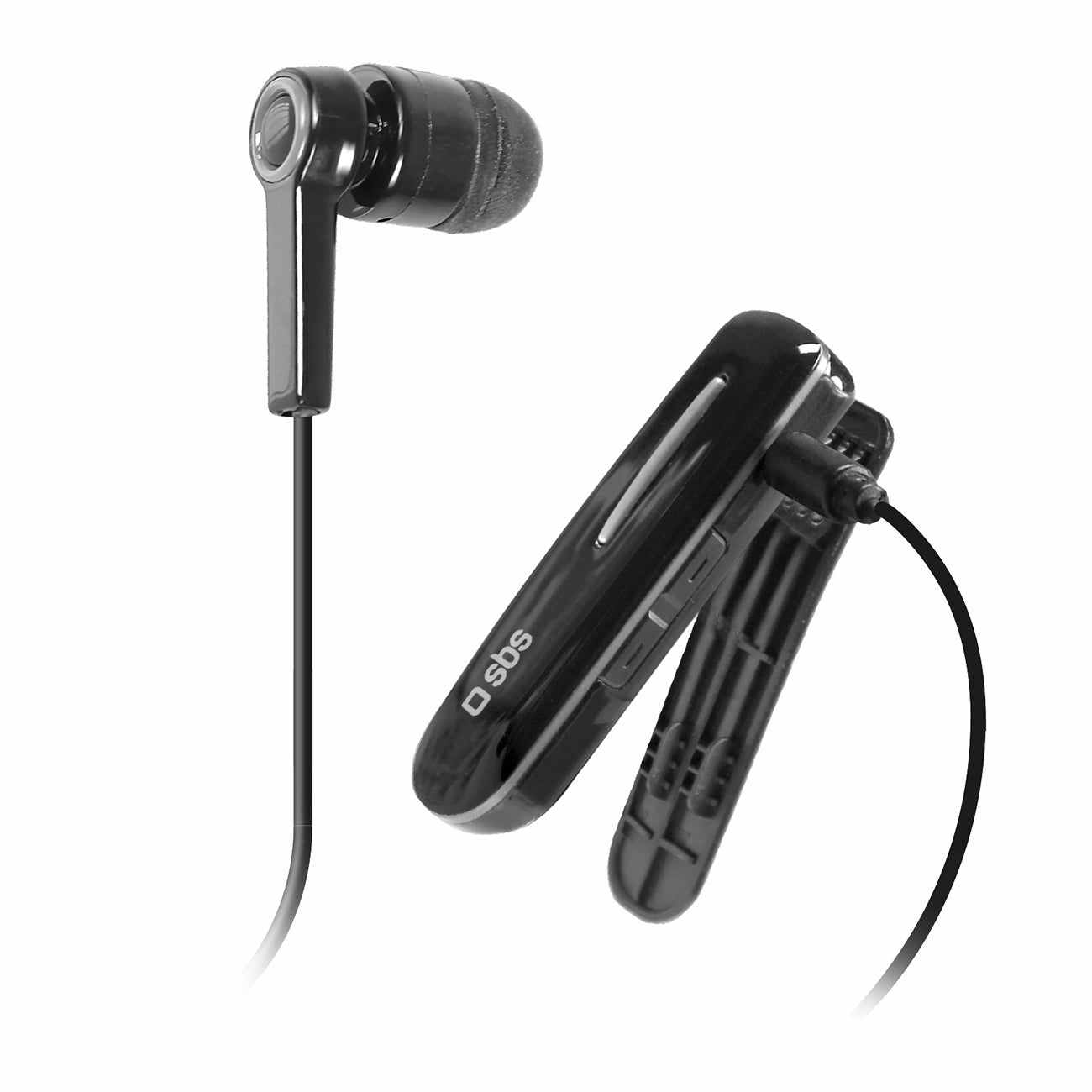 SBS TECLIPHEADSETBTK Wireless Earphone with Clip - Black_0