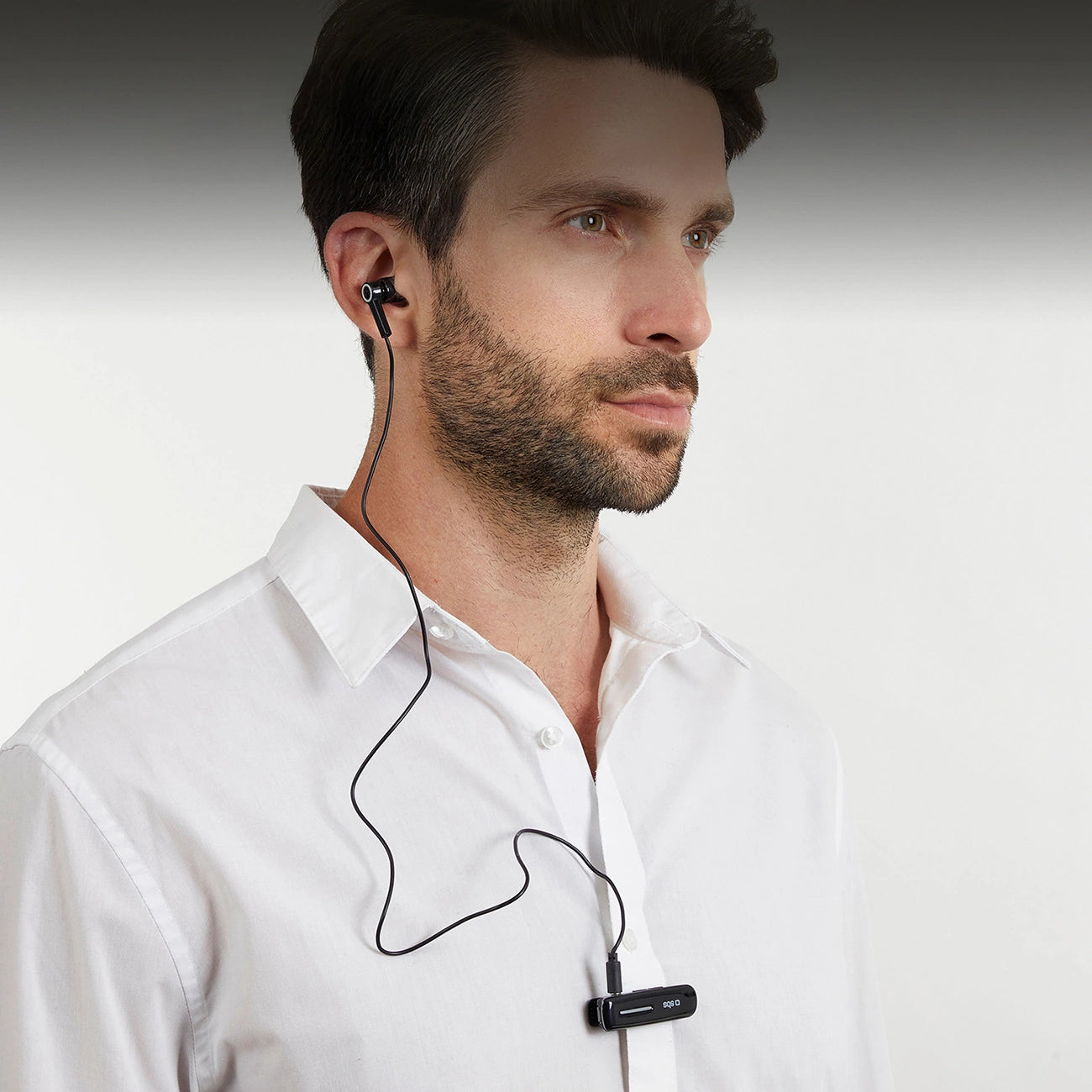SBS TECLIPHEADSETBTK Wireless Earphone with Clip - Black_3