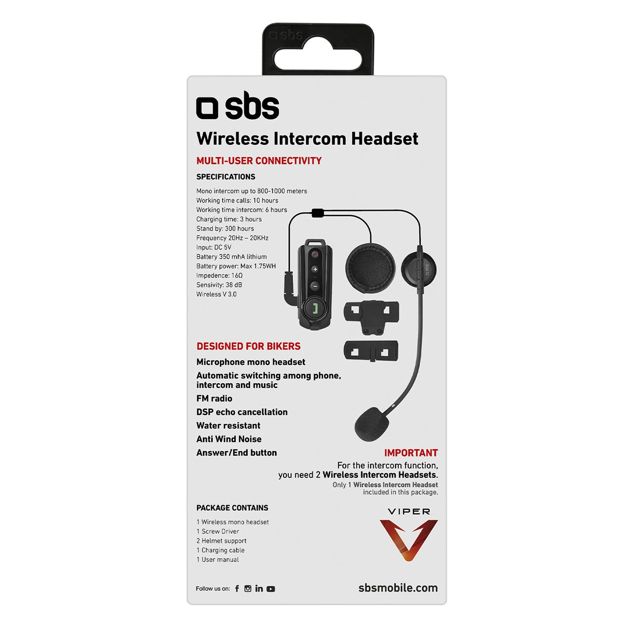 SBS TEMOTOINTERCOMK wireless motorcycle intercom - black_4