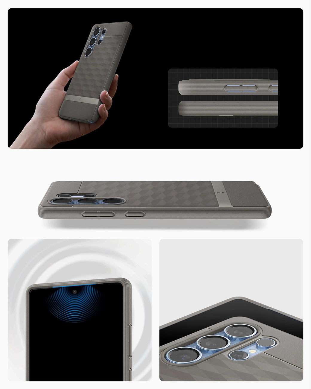 Caseology Parallax Mag MagSafe Case for Samsung Galaxy S25 Ultra - Gray_16