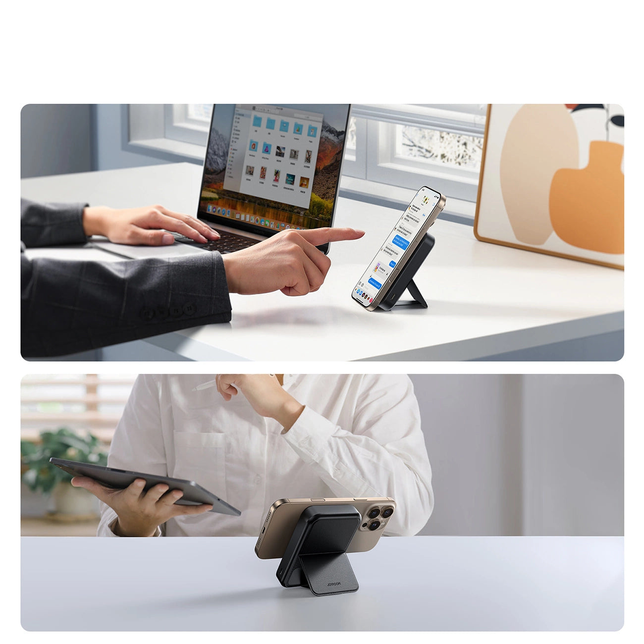 Joyroom JR-PBM11 Powerbank 10000mAh 22.5W Qi2, MagSafe compatible, with stand - black_9