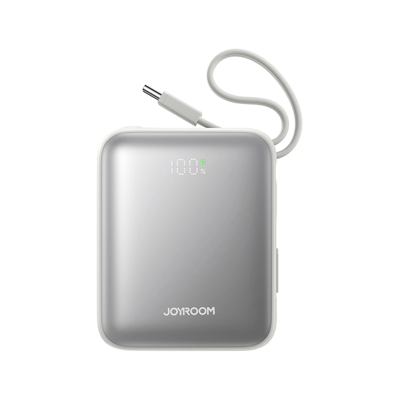 Joyroom JR-PBF27 10000mAh 22.5W Powerbank with Built-in USB-C and Lightning Cables - White_1