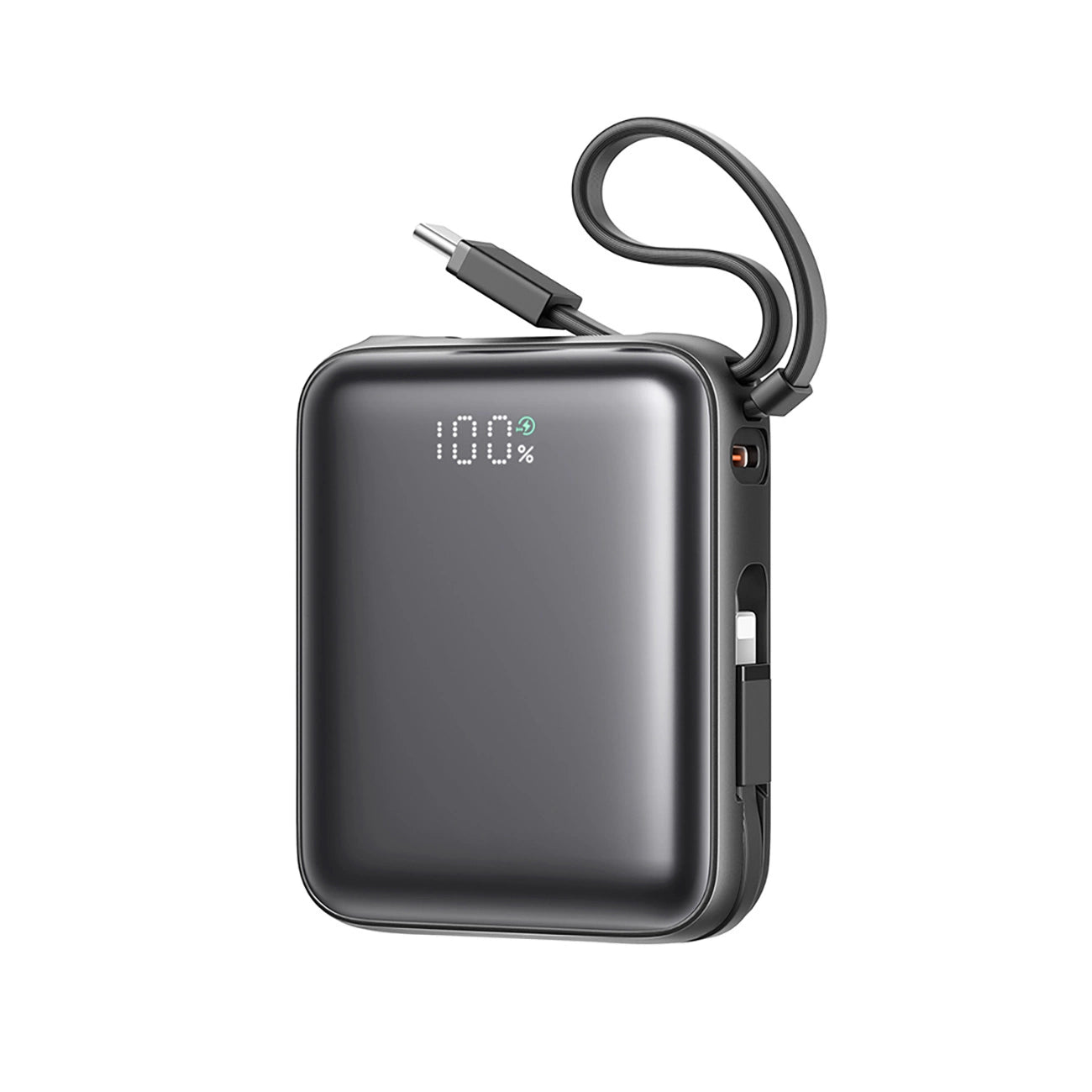 Joyroom JR-PBF27 10000mAh 22.5W Powerbank with Built-in USB-C and Lightning Cables - Black_0