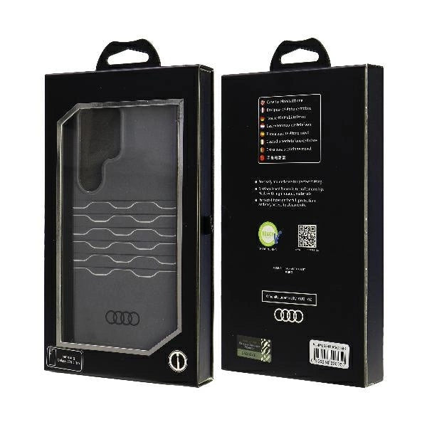 Audi IML Geometric Pattern Case S24 Ultra S928 black/black hardcase AU-IMLS24U-A6/D3-BK_6