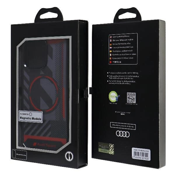 Audi IML Sport MagSafe Case iPhone 15 Pro Max 6.7" black/black hardcase AU-IMLMIP15PM-RSQ/D2-BK_6