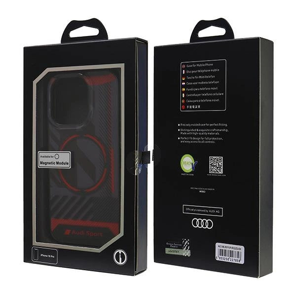 Audi IML Sport MagSafe iPhone 16 Pro 6.3" black/black hardcase AUS-IMLMIP16P-RSQ/D2-BK_6
