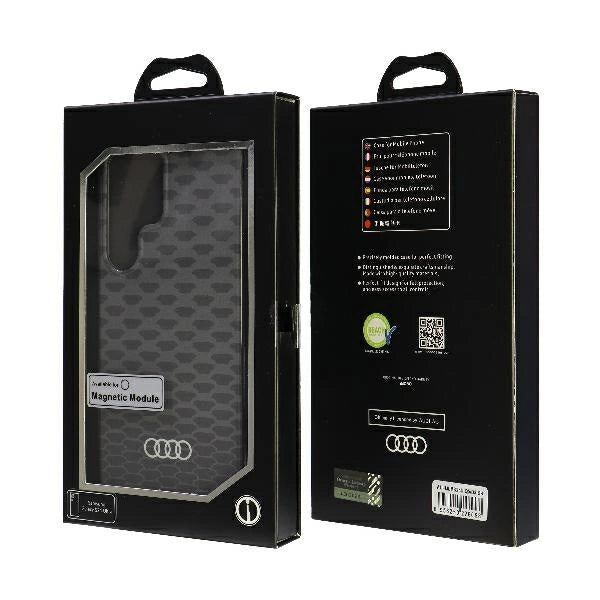 Audi IML Stitching Pattern MagSafe Case S24 Ultra S928 black/black hardcase AU-IMLMS24U-Q5/D3-BK_6