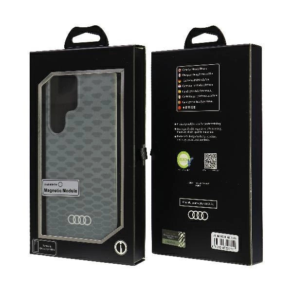 Audi IML Stitching Pattern MagSafe Case S24 Ultra S928 gray/gray hardcase AU-IMLMS24U-Q5/D3-GY_6