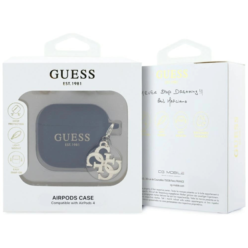 Guess 4G Charm Case for AirPods 4 - Black_2