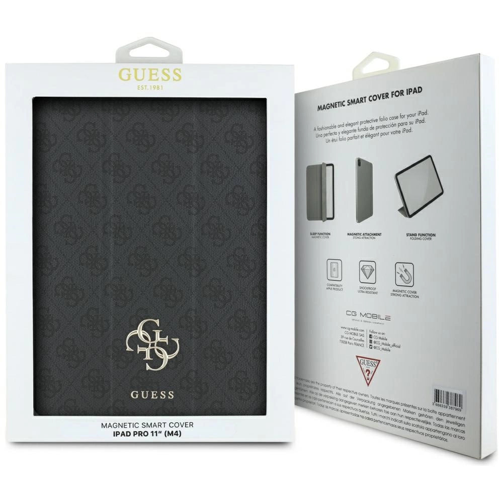 Guess GUFC11PM24PS4SGK iPad Pro 11" 2024 black/black Magnetic 4G Big Logo_5